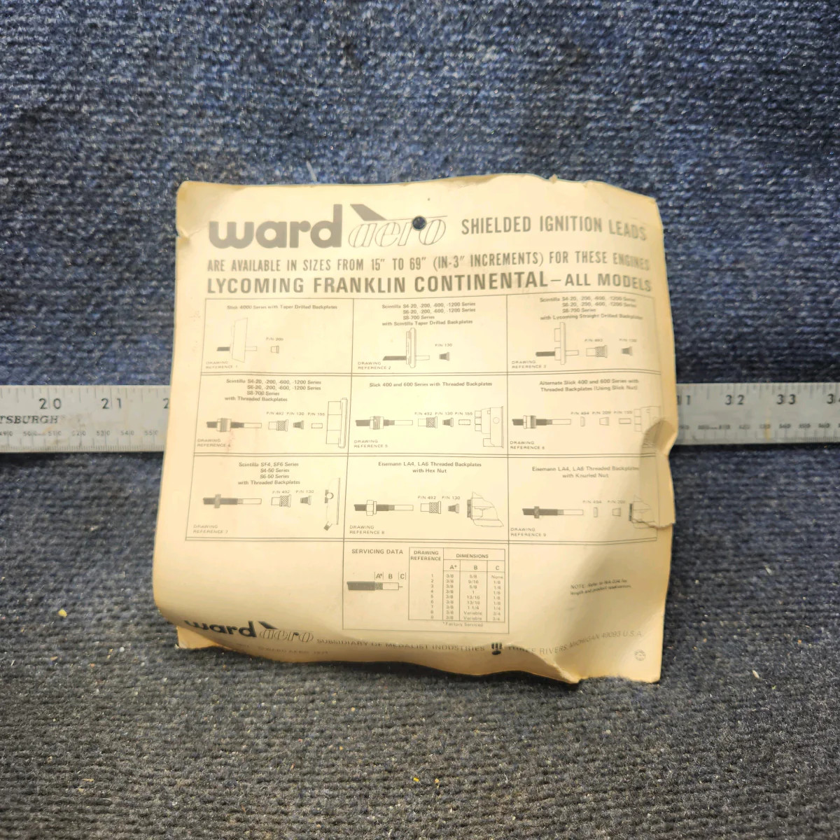 100-57 | Ward Aero 100 Series | Repair Kit for Ignition Leads