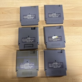 Lot Of 6 Nintendo Games NES, Blades Of Steel, Captain Skyhawk, Bandai Golf