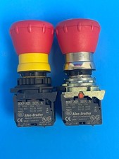 Allen Bradley 800F-X01 Twist to Release Emergency Stop Switch [Lot of 2]
