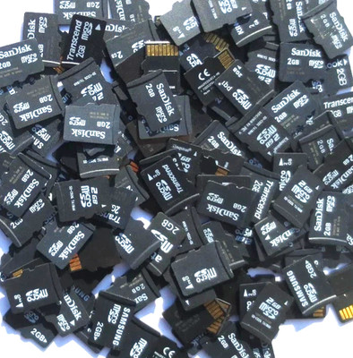 TESTED Lot of 10 Mixed 2GB MicroSD Cards Sandisk ADATA Samsung Toshiba Sony