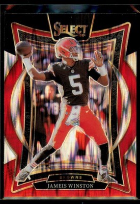 Jameis Winston #67 2024 Panini Select Black & Red Prizm Shock