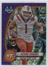 2024 Bowman U Chrome Purple Mini-Diamond Refractor /375 Kyron Drones #119 1ip3