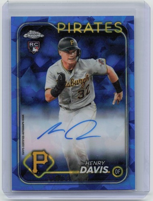 #ad 2024 Topps Chrome Update Sapphire Edition #USA HD Henry Davis Autographs $19.99