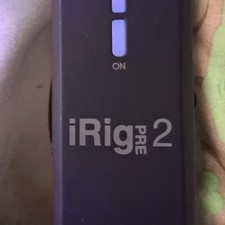 IK Multimedia iRig Pre 2 Portable XLR Audio Interface, Phantom Power