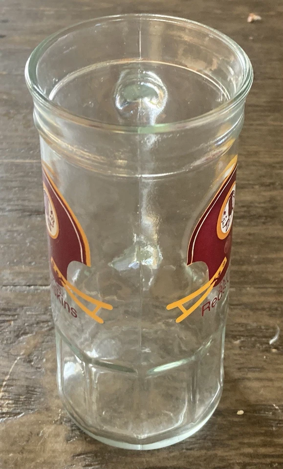Vintage Washington Redskins NFL 16oz Glass Beer Mug In Excellent Condition! - Image 2 of 2