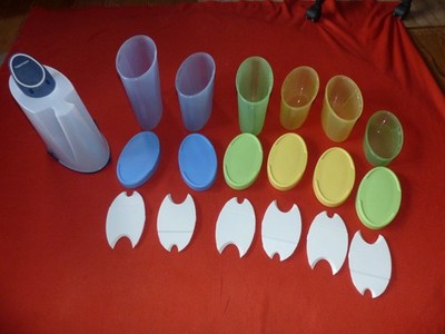Tupperware Junge Welle 6  Vorratsbehälter oval + Trendsetter 5 Liter Paket