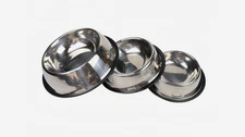 STAINLESS STEEL Standard Pet Dog Puppy Cat Food or Drink Water Bowl Dish