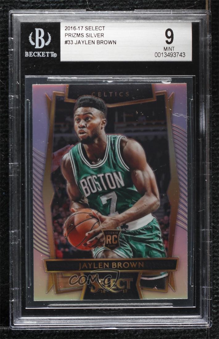 2016 Panini Select Concourse Silver Prizm Jaylen Brown BGS 9 MINT Rookie RC uk2