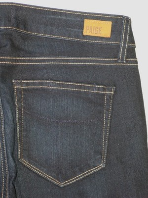 Paige Skyline Bootcut Jeans Women Sz 27 Dark Blue Light & Stretchy