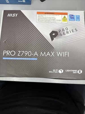 MSI PRO Z790-A MAX Wi-Fi LGA1700 ATX DDR5 M.2 USB3 Intel Motherboard
