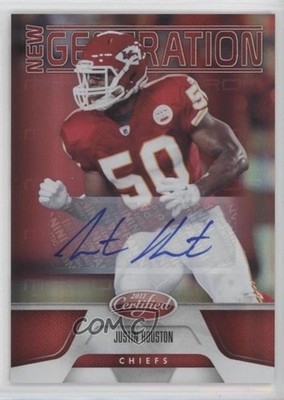 2011 Certified New Generation Mirror Red /250 Justin Houston Rookie Auto RC 0sp7