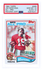 1982 Topps Joe Montana (2nd Year) #488 - 10/10 - PSA 10 Gem Mint Auto 10 - POP 2
