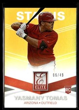 2015 Panini Elite Status Gold Yasmany Tomas RC 06/49 Arizona Diamondbacks #3