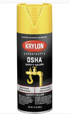 #ad Krylon Specialty OSHA Safety Colors YELLOW 12 oz $13.97