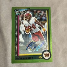 2021 Panini Classics Antonio Gibson Green Auto 2/15 Autograph RB