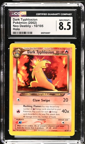 Dark Typhlosion (Unlimited) graded CGC 8.5 for sale on eBay
