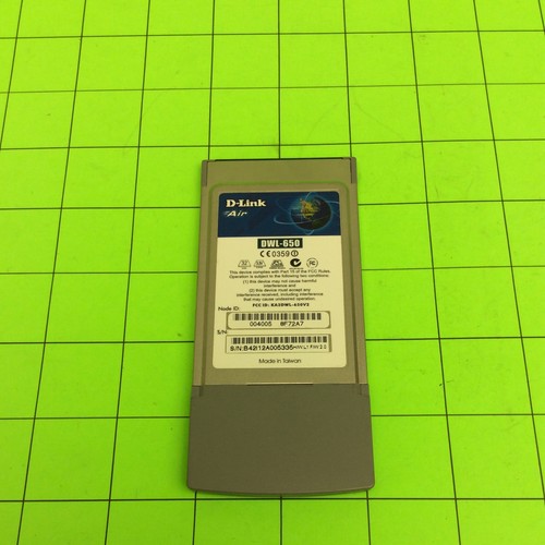 Laptop Computer D-LINK DWL-650 Air 2.4GHZ Network Card - Picture 3 of 3