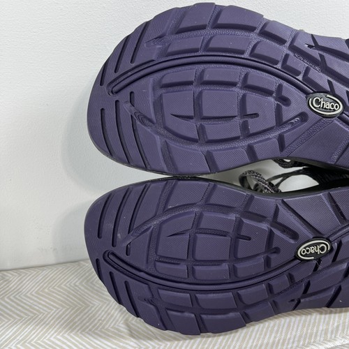 Chaco Women’s ZX/2 Classic Double Strap Sport Sandals Size 7 Gray/Purple Stripe - Picture 13 of 17