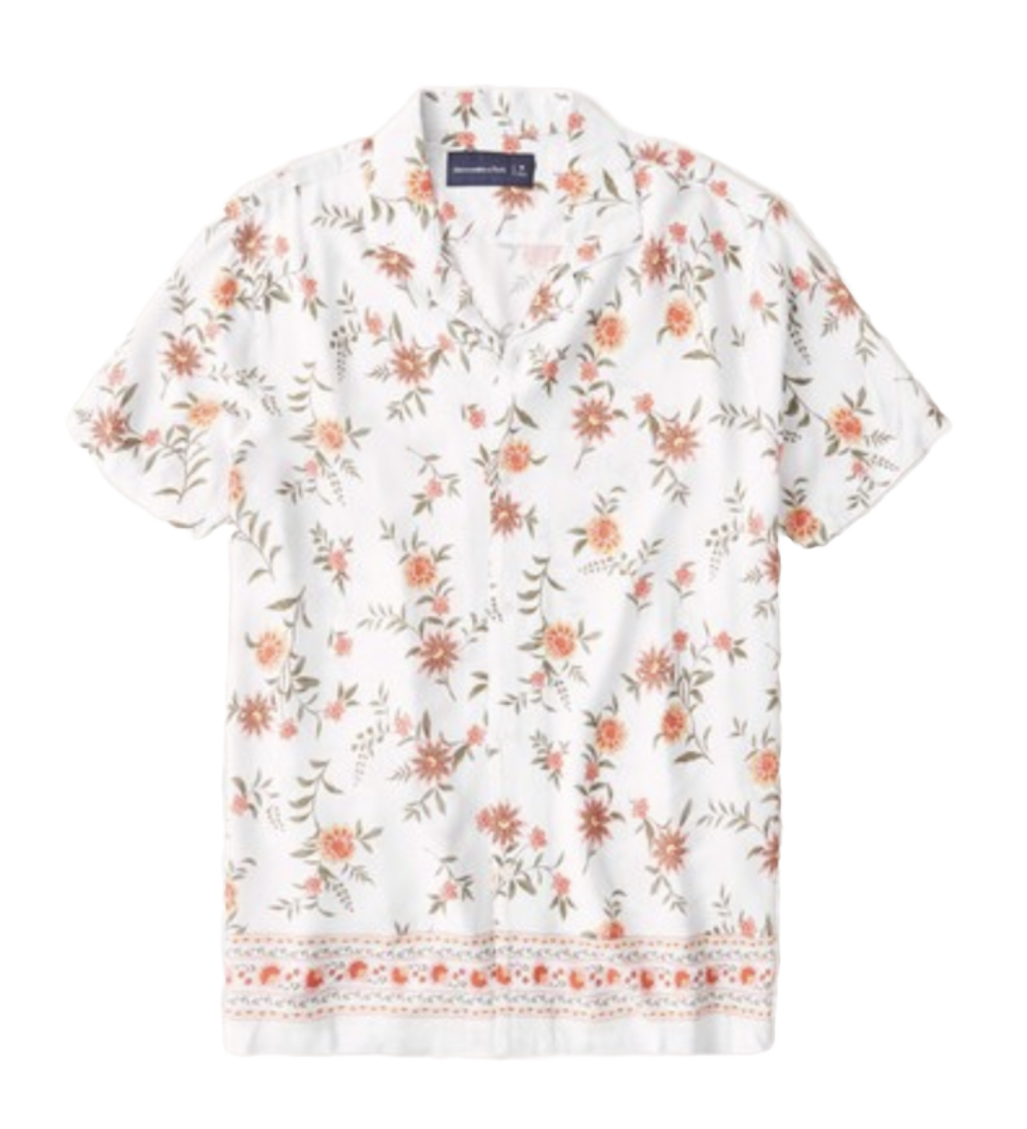 Abercrombie & Fitch Short Sleeve Camp Collar Hawaiian Floral Shirt Men’s eBay