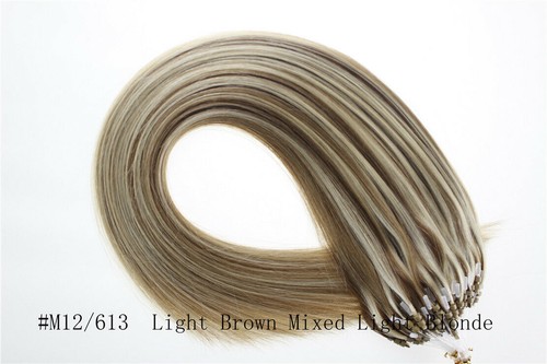 Micro Beads Loop Tip Hair Extensions Micro Ring Link Remy Human Hair Thick 1g/s - Picture 90 of 110