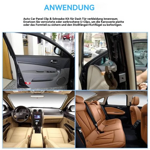 340 tlg Blechmuttern-Schrauben Sortiment Auto Karosserie Kotflügelschrauben Satz - Bild 12 von 14