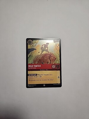 Disney Lorcana TCG Milo Thatch 115/204 Into the Inklands Foil Common NM