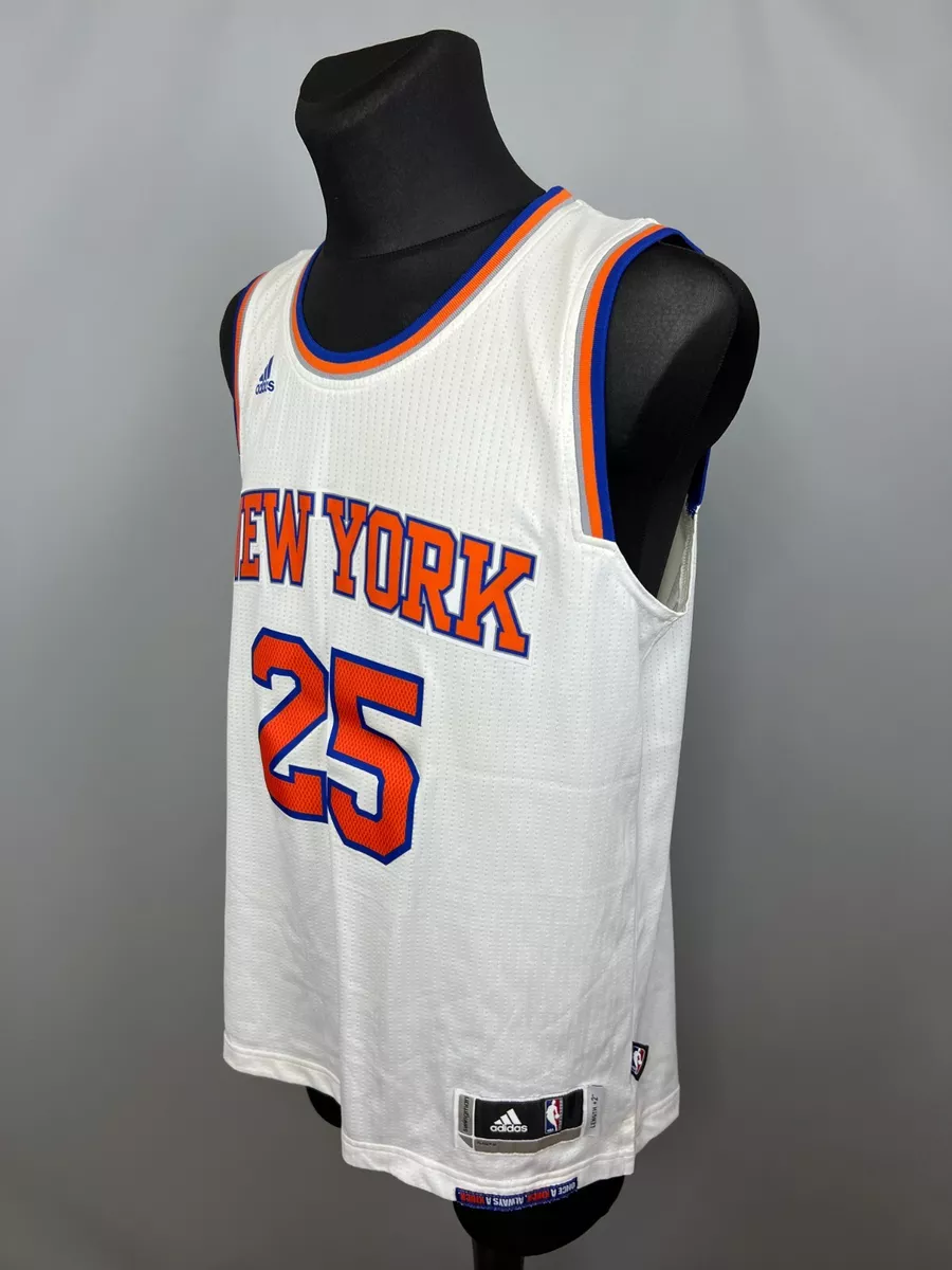 Adidas INT Swingman NBA New York City Knicks Jersey ROSE #25 CB9701 White