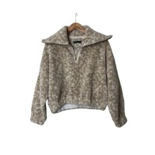 Pullover Levi’s Alpine Anorak Fleece Sherpa 1/4 Cremallera Crema Marfil S 2044