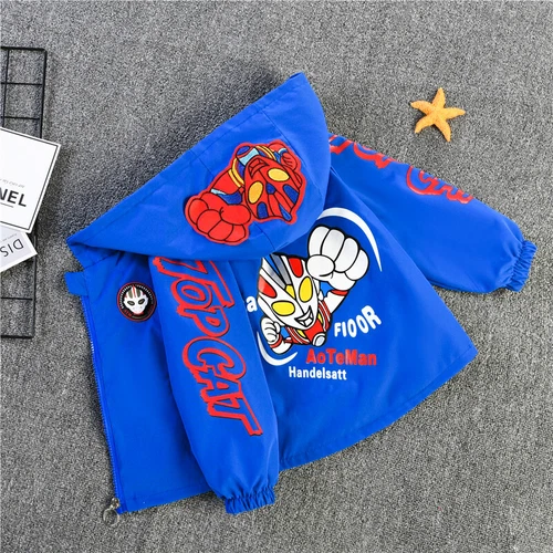 Spiderman Windbreaker Jacket Boys Childrens Hooded Thin Jacket Christmas Gifts - Picture 16 of 31