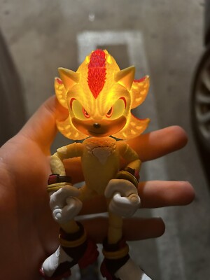 Sonic the Hedgehog 3 Light-Up Action Figure - Super Shadow