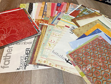 Huge Lot 125 sheets 12 x 12 Assorted Scrapbook Papers