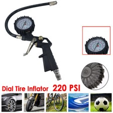Professional Garage Air Line Tyre Pump Inflator Pressure Gauge For Compressor UK
