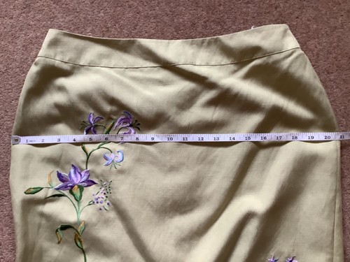Vintage Laura Ashley ladies suit jacket & skirt silk & linen blend size 14 - 16 - Picture 19 of 20