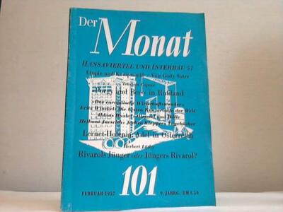 Eine internationale Zeitschrift. 9. Jahrgang, Nummer 101, Februar 1957