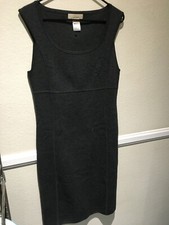 MICHAEL Michael Kors Size L Gray Cap Sleeve Wool Blend Sheath Dress