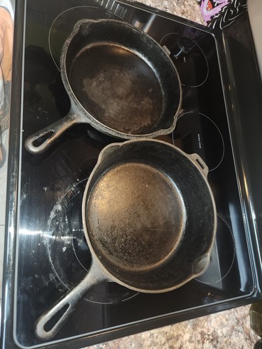 Griswold Hinged Double Skillet 80 Top 1103 And Bottom 1102 Erie PA Cast Iron - Picture 3 of 4