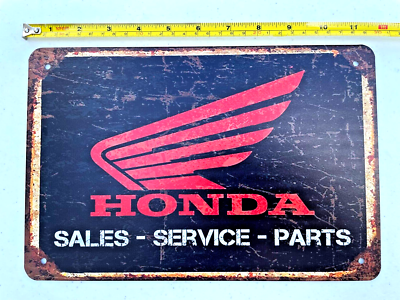 Honda RA626H ポスター非売品 Honda Black Service Tin Sign Honda Motorcycles Dirt Bikes CBR 600