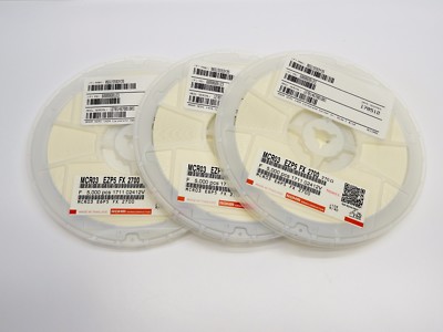 (15,000 pcs) Rohm Chip Resistors MCR03 EZP 5 FX 2700 (3 rolls of 5,000 ea) NEW