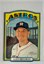 2021 Topps Heritage Alex Bregman #72DC-11 | 1972 Die Cut Black | Astros Red Sox