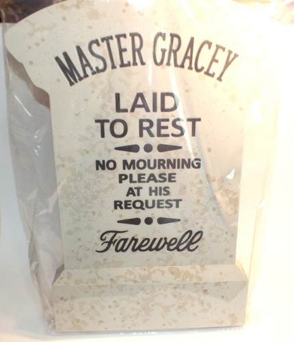 Disney Parks Haunted Mansion Master Gracey Foam Tombstone Halloween Decor WDW - Picture 3 of 24