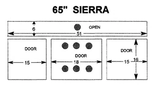 Consola con soporte de TV de transición de madera maciza Amish madera de cerezo rústico 65"w Sierra Foto 2 de 2