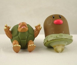 Nintendo Pokemon Action Figure Burger King Spinners Diglett Golem 1999 Toy | eBay