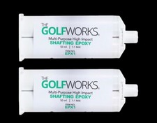 2 PACK GolfWorks High Strength Epoxy Golf Club Adhesive 50ml Cartridges