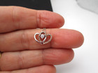 Kay's 10K White & Rose Gold 26 Diamond Double Heart Pendant Necklace 18" Box — photo 5