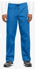Cherokee Workwear Unisex Drawstring Cargo Scrub Pants - 4100 NWT Royal Blue, M