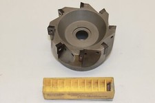 Eckfräser Fräskopf Messerkopf - Ø 91,5 mm & 9 neue WSP Kennametal APKT1604PDR
