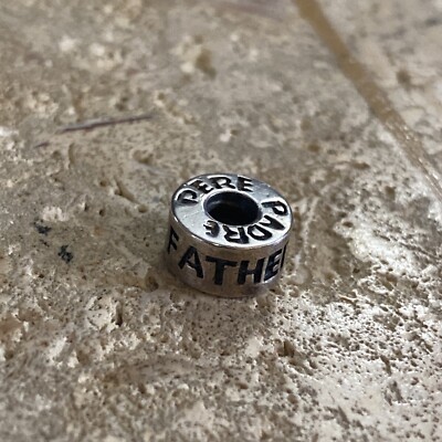 Chamilia Bead Charm Sterling Father GE-22 Padre Pere Retired NWOT MSRP $30  #2672