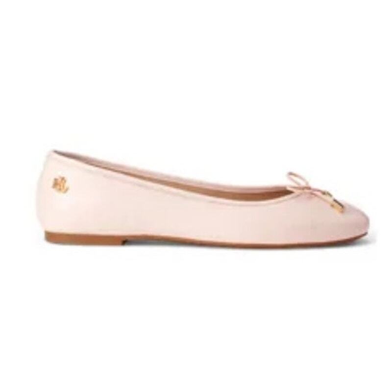 バレエ Ralph Lauren Ballerinas Leather Lauren Ralph Lauren Leather Ballerina Shoes | Brown | FARFETCH