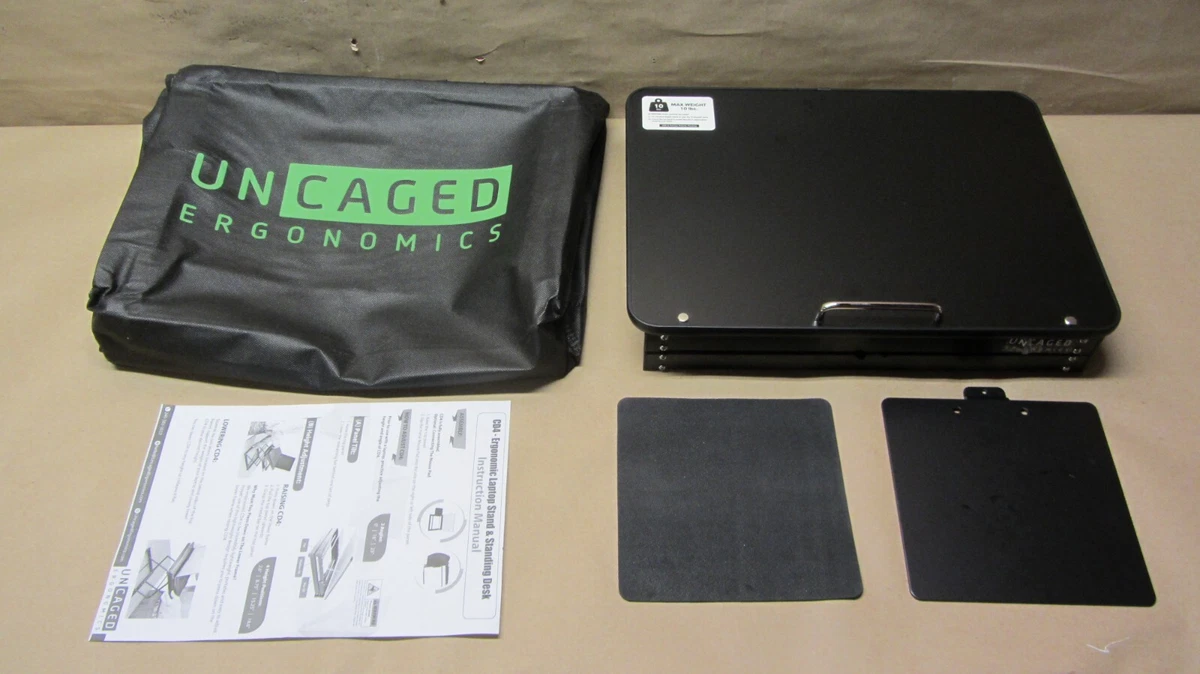 Uncaged Ergonomics CD4 Laptop Standing Desk Riser - Adjustable