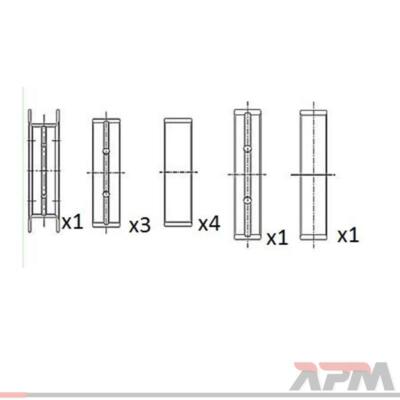 FAI AutoParts BM1020-STD Kurbelwellenlager für Ford Fiat Peugeot Citroën